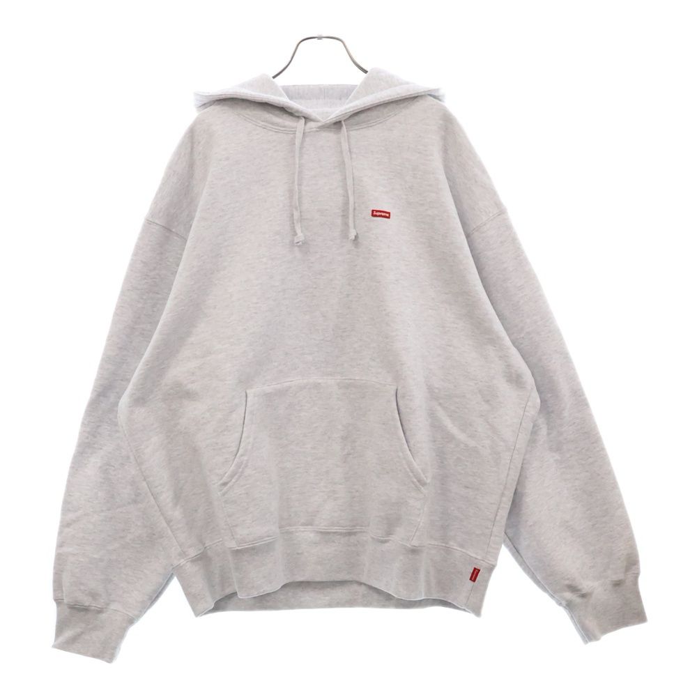 SUPREME (シュプリーム) 24SS Small Box Hooded Sweatshirt スモールボックスロゴ スウェットプルオーバーパーカー グレー
