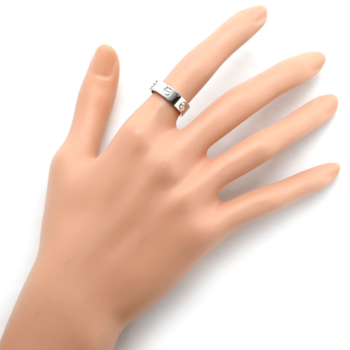 カルティエ Cartier リング 指輪 ラブリング K18WG ホワイトゴールド 
