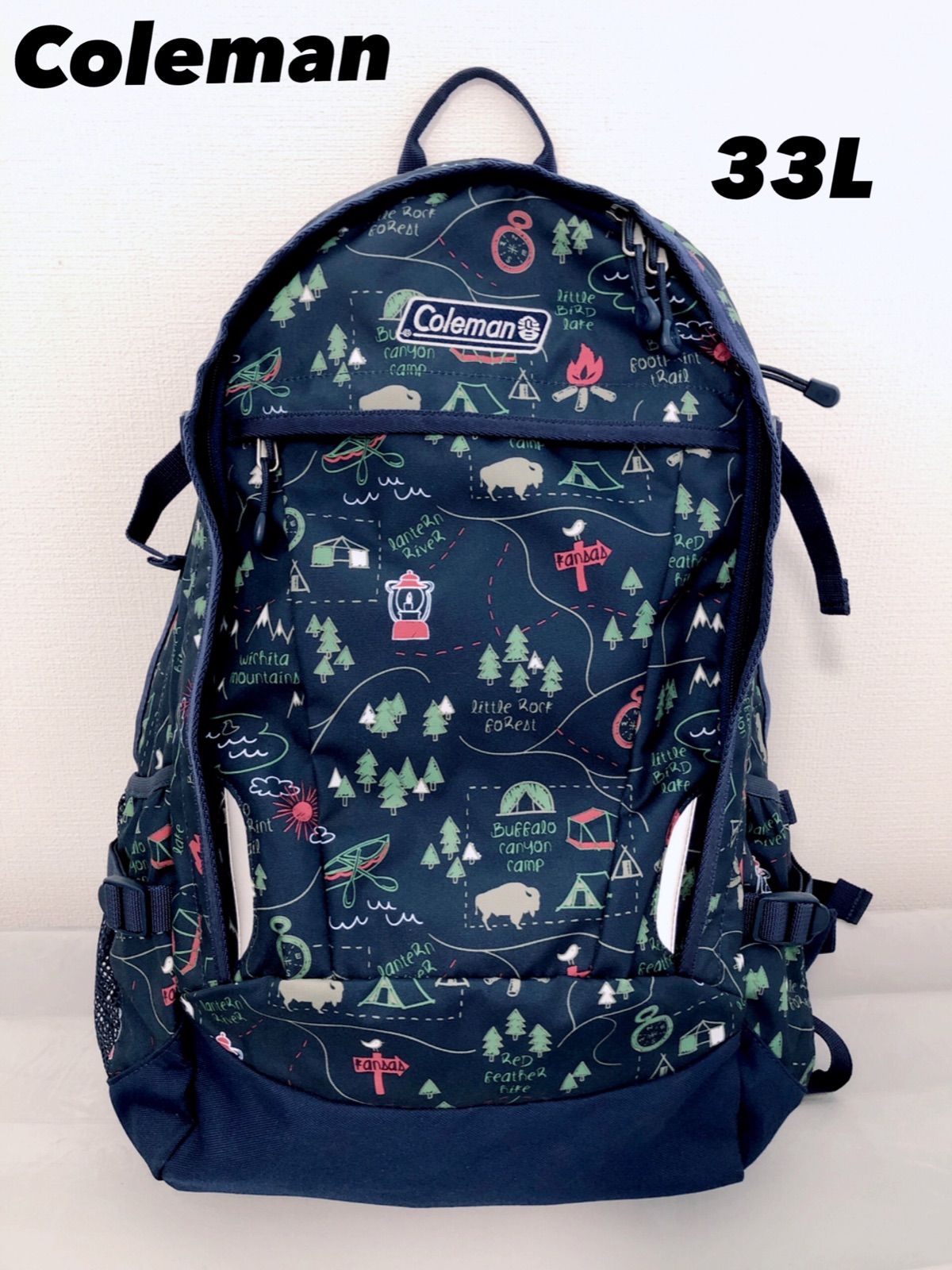希少】 Coleman コールマン リュック ウォーカー33L キャンプマップ 希少】 Coleman コールマン リュック ウォーカー33L キャンプマップ