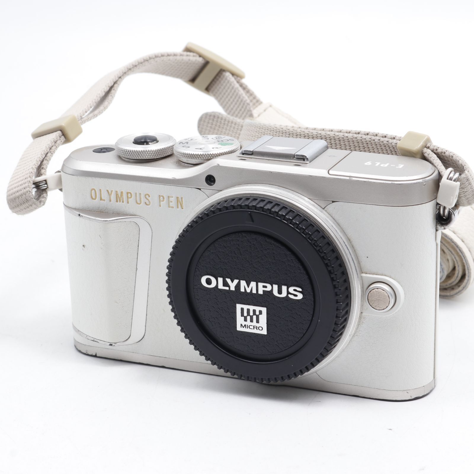 オリンパス OLYMPUS E-PL9 ブラックボディ パナソニック 14-45ｍｍ うるさく レンズセット ミラーレス一眼 中古