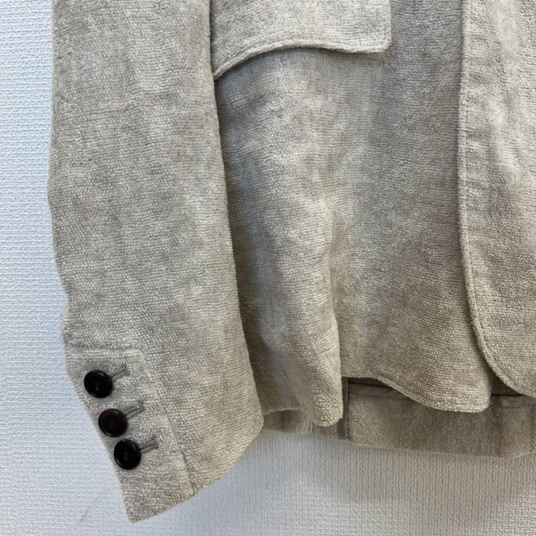 ビアズリー　麻ジャケット BEARDSLEY homme ビアズリーオム テーラードジャケット ダブル