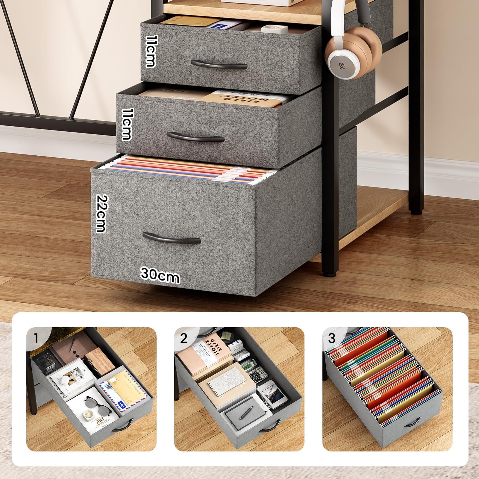 ラック付きpcデスク パソコンデスク