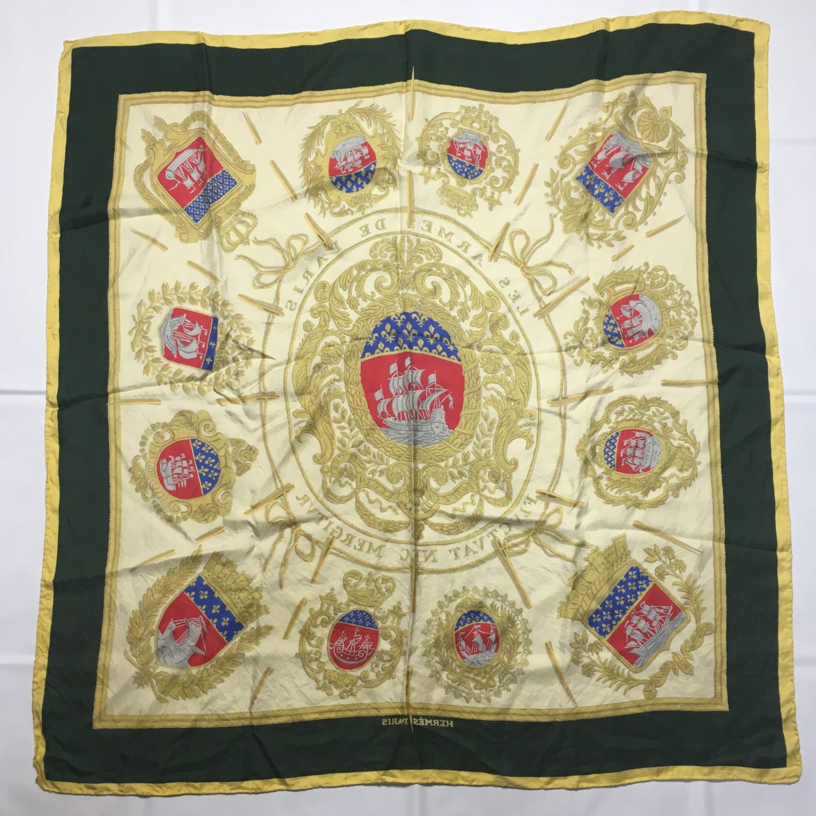 2509-177｜美品｜エルメス カレ 90 スカーフ シルク イエロー - メルカリ 