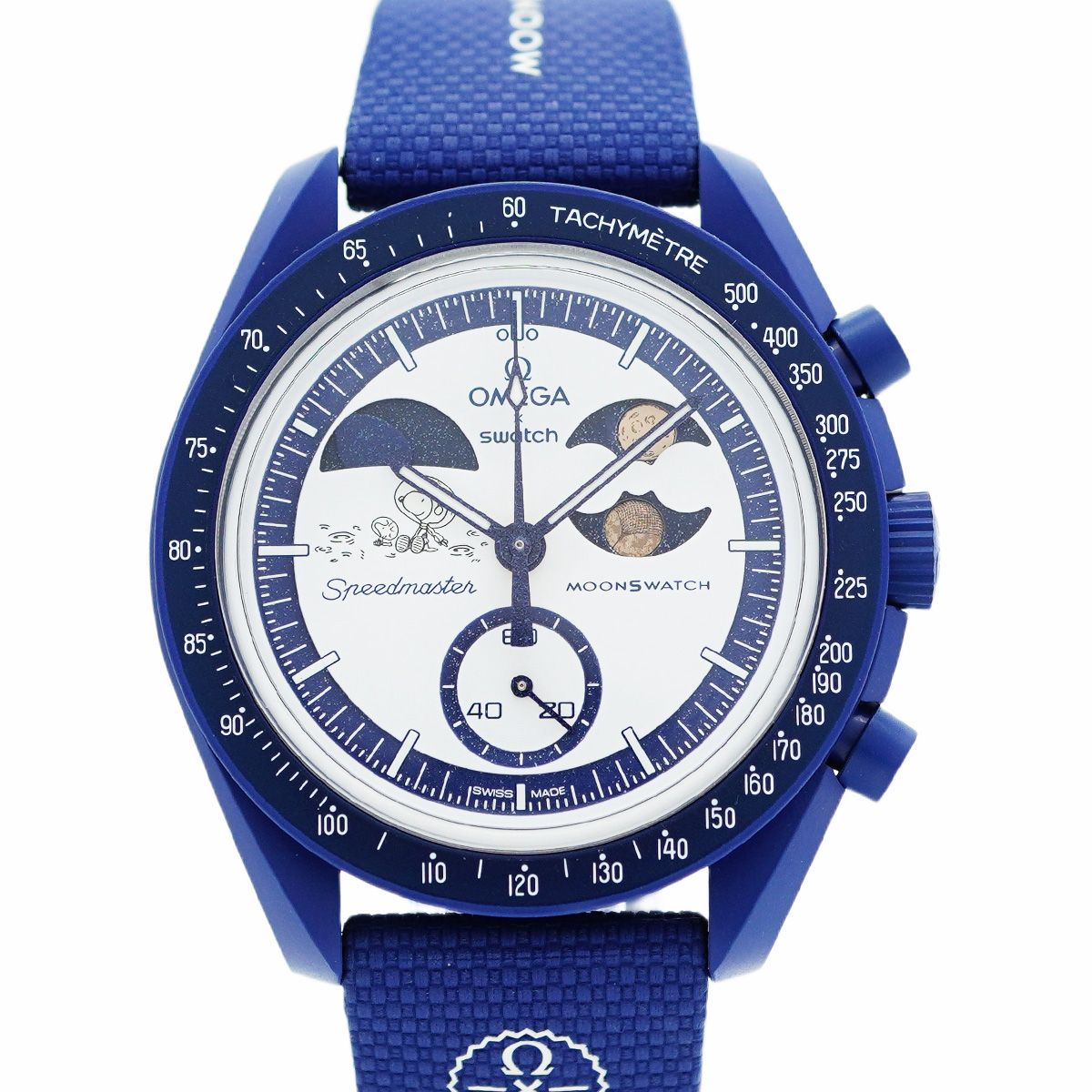 5wwm0244 スウォッチ×オメガ ミッショントゥザアース SO33N701 白文字盤 腕時計 メンズ