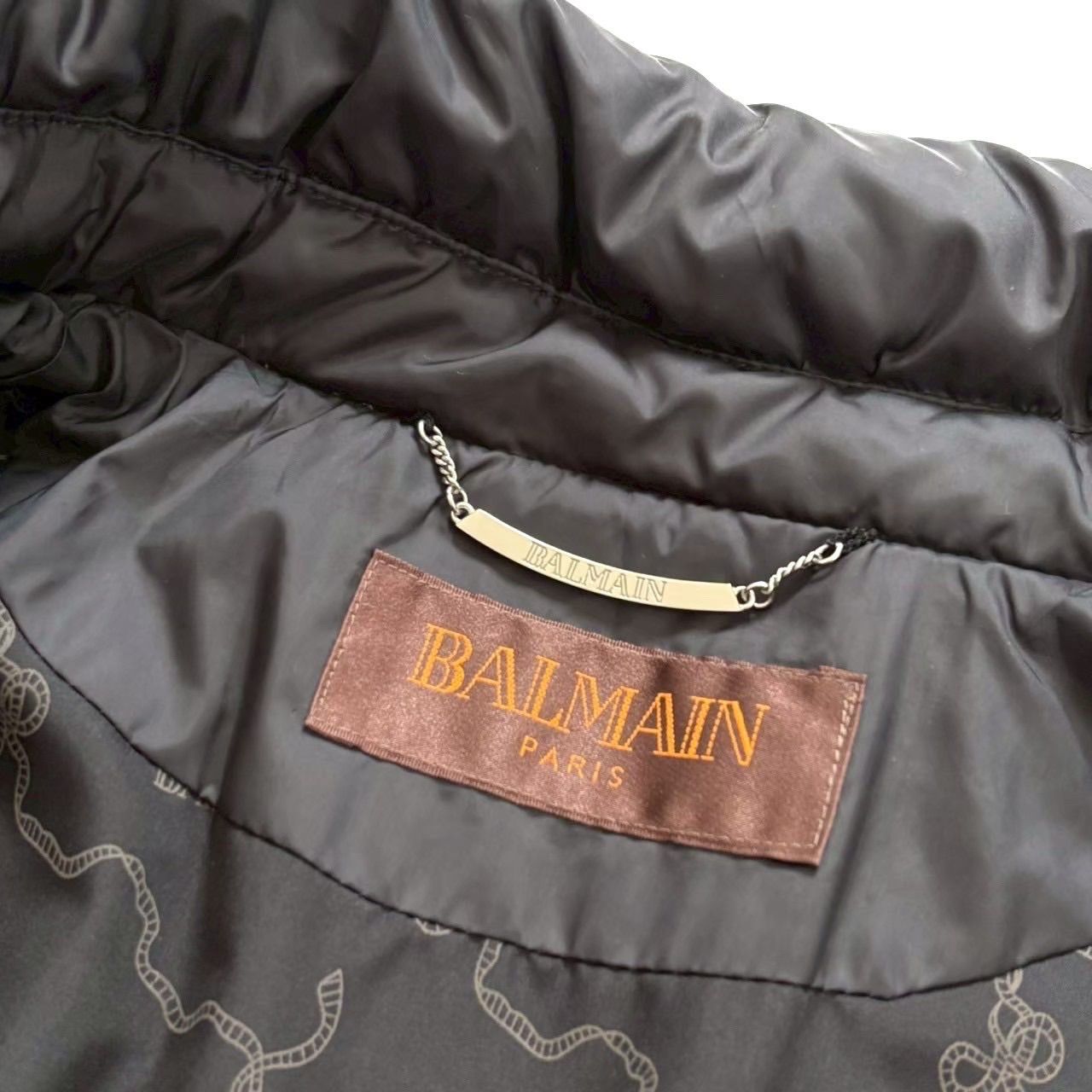 BALMAIN バルマン ロングダウンコート 黒 アウター 上着 ロング 