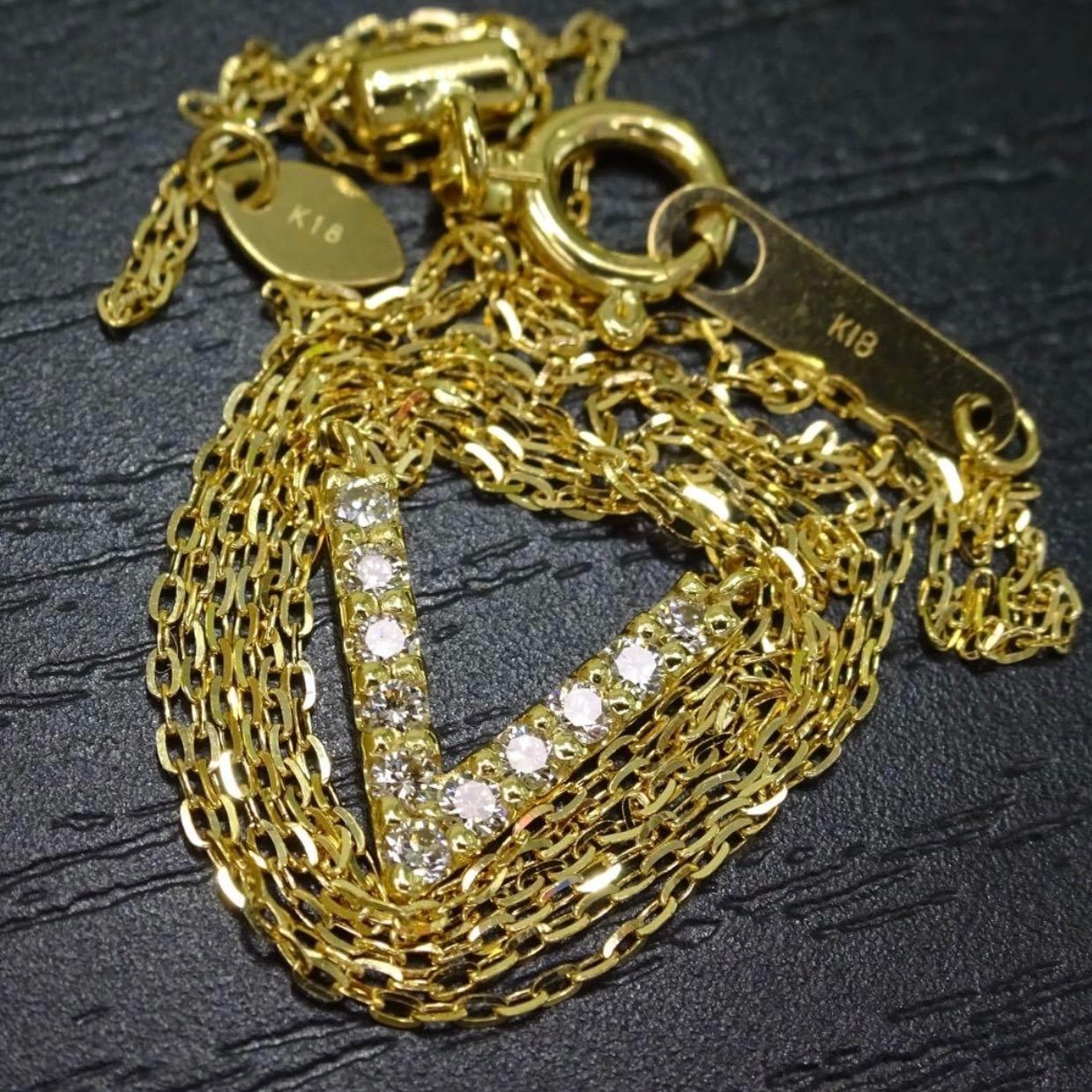 18金 K18 ゴールド GOLD 750 東京銀座ジュエリーミワ 箱 保証書有り 
