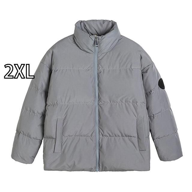 2XL 秋冬 コーデ メンズ 服 シンプル ファッション オシャレ 大人 かっこいい 大きいサイズ ストリート 紳士服 レトロ 90 ホワイトダックダウン スタンドカラー ダウン ジャケット アウター アメリカン 防寒 暖かい ユニセックス 男女共 綿