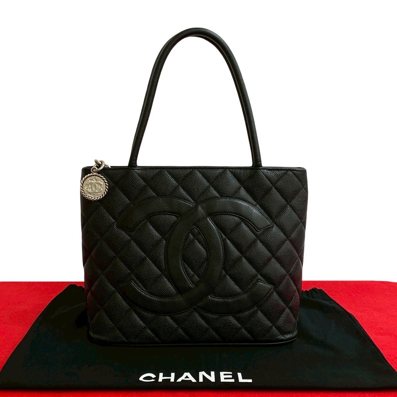 極 美品 袋付 シール有 6番台 CHANEL シャネル 復刻トートバッグ