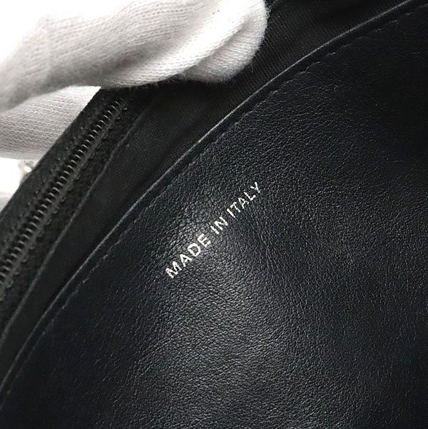 広尾店 シャネル CHANEL ハーフムーン チェーンウォレット キャビアスキン 黒 SV金具 15番台 17446 DECORATOM_COM_BR