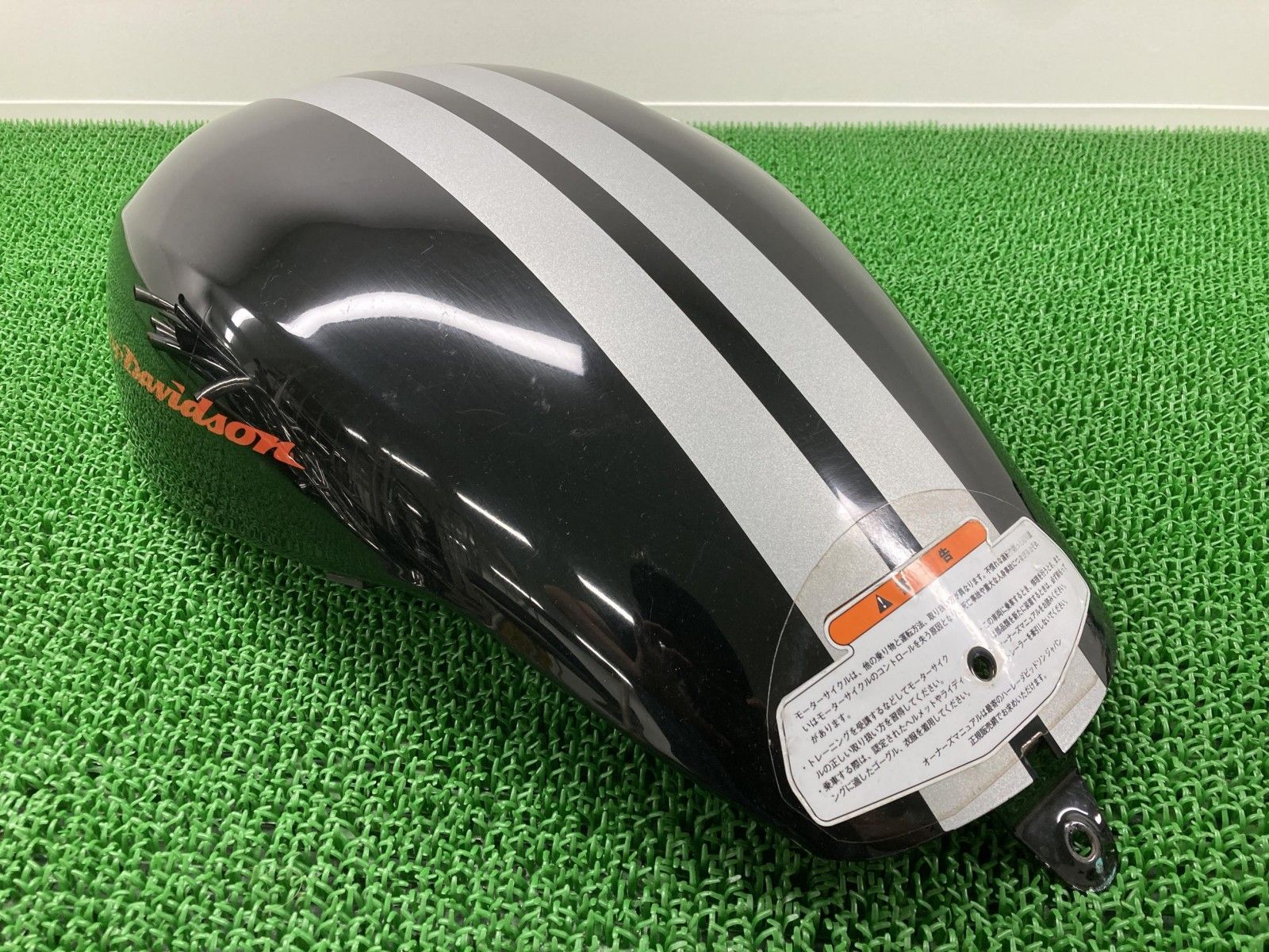 タンクカバー VRSCDX タンクカバー 黒/銀 ハーレー 純正 バイク 部品 V 