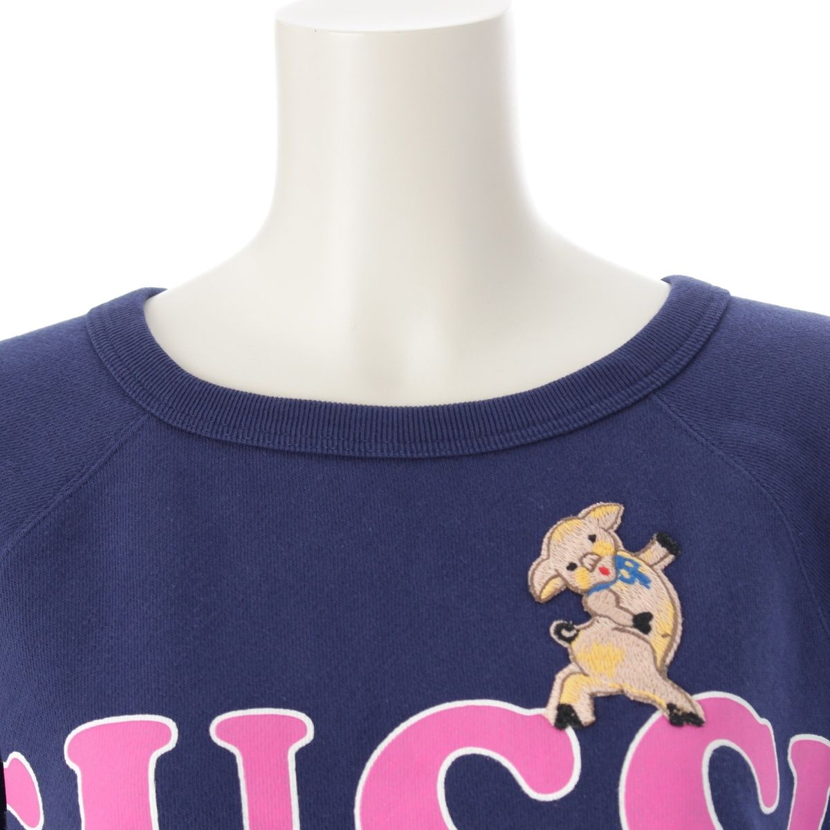 GUCCI - グッチ コットン エンブロイダリー クルーネック