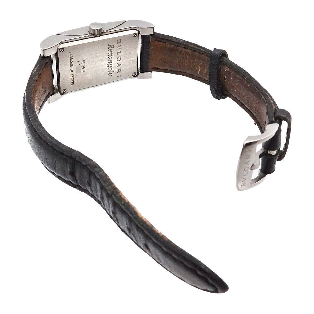 ブルガリ BVLGARI レッタンゴロ RT39S レディース 腕時計 ホワイト  