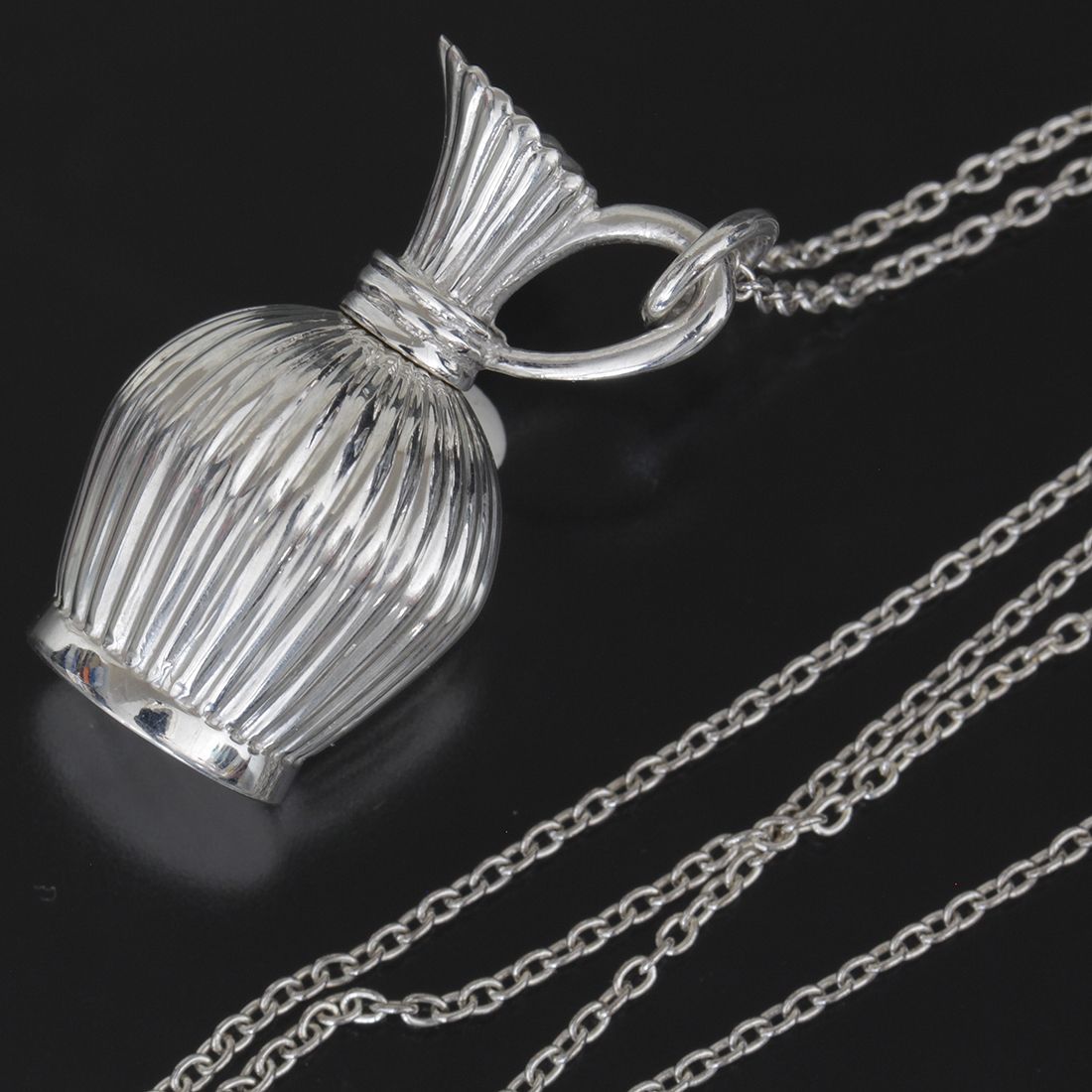 ミキモト MIKIMOTO ネックレス シルバー950 パヒュームボトル 