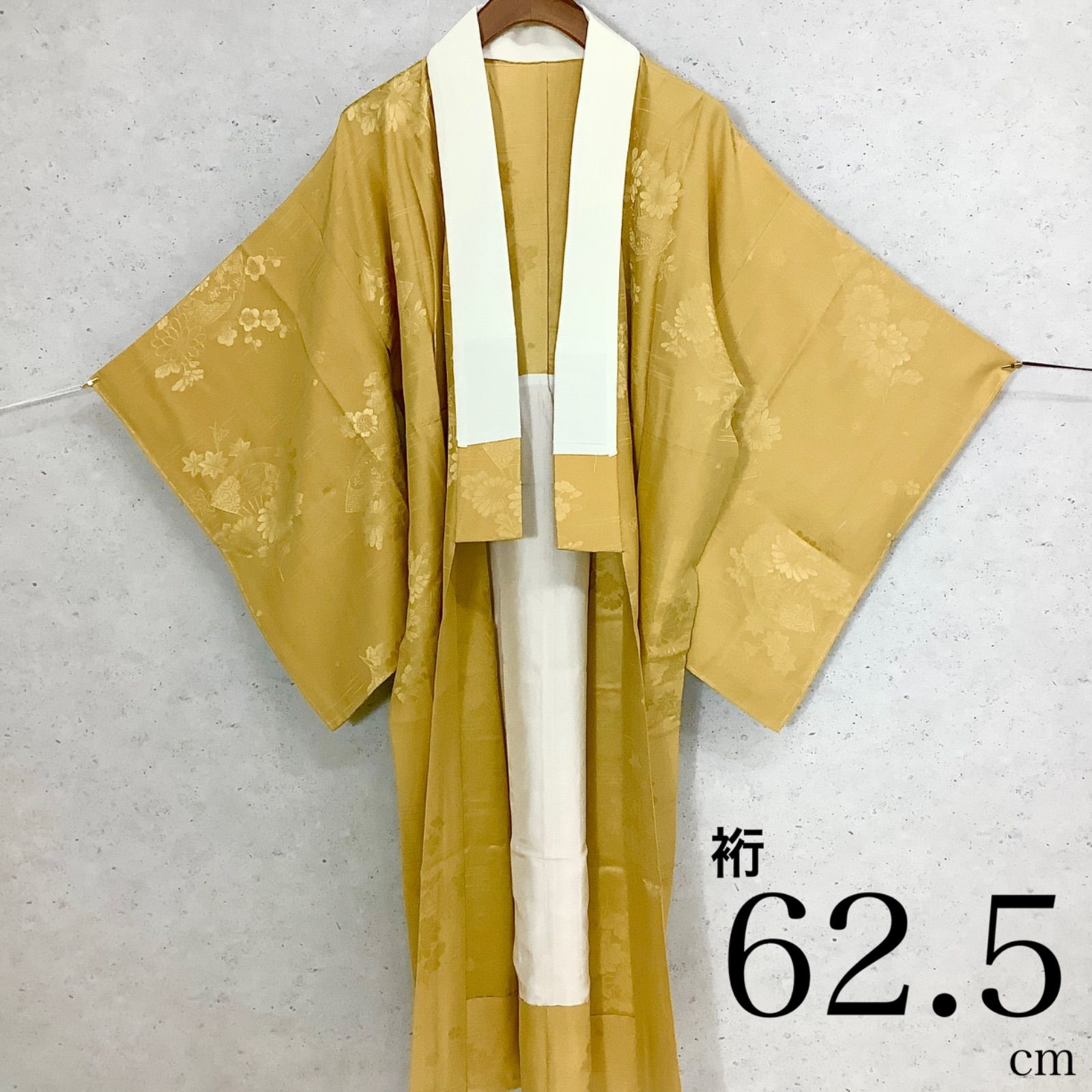 襦袢 桜文様 白色 正絹 バチ衿 袖無双 長襦袢 仕立て上がり 女性