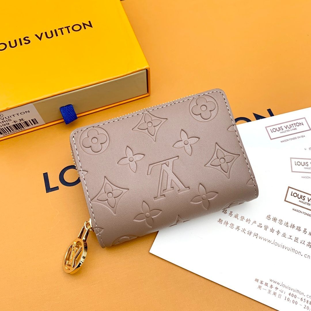 未使用品 LOUIS VUITTON ルイヴィトン コンパクト折り財布 並行輸入品 ベージュ - メルカリ