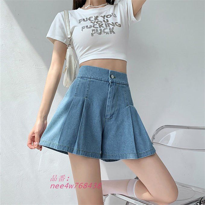 デニムパンツ プリーツパンツ
