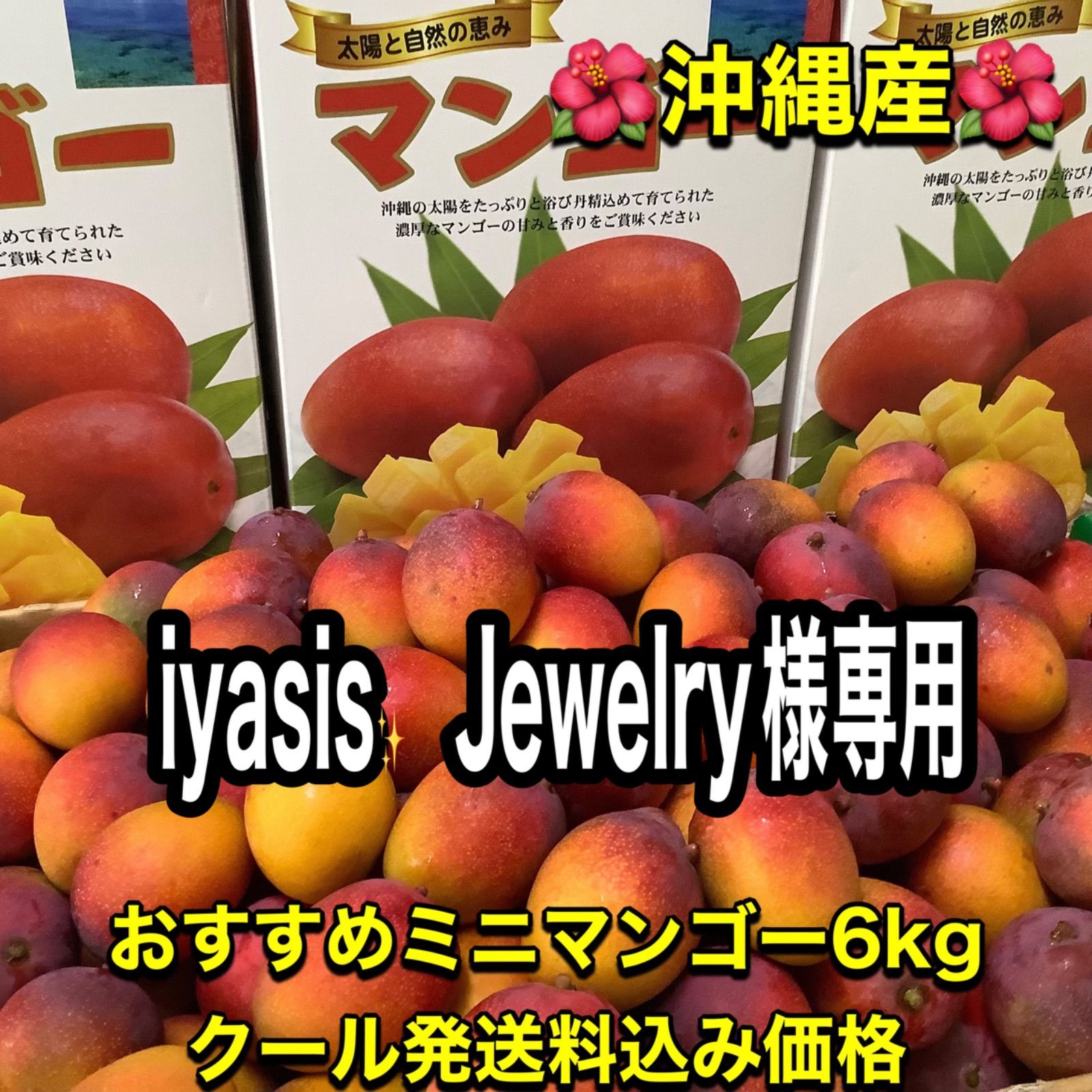 沖縄産★おすすめミニマンゴー約6kg(クール発送) 沖縄産☆おすすめミニマンゴー(6kg)クール発送 - メルカリ