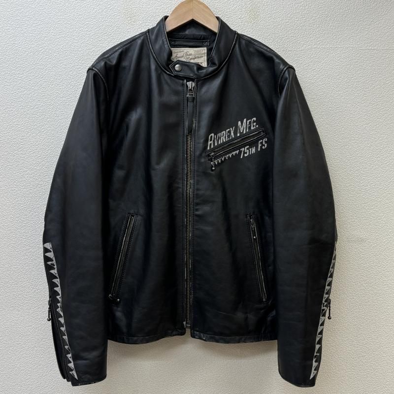 AVIREX　アヴィレックス　シングルライダース　タイガーシャーク　ダメージ加工 AVIREX アヴィレックス シングルライダース タイガーシャーク