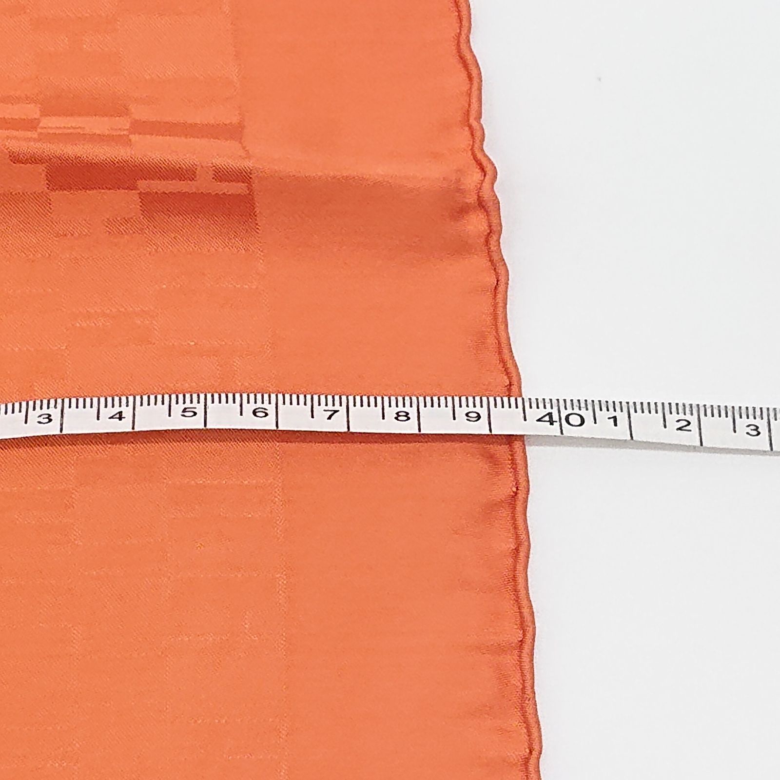 極美品】エルメス プチカレ シルク オレンジ ミニスカーフ