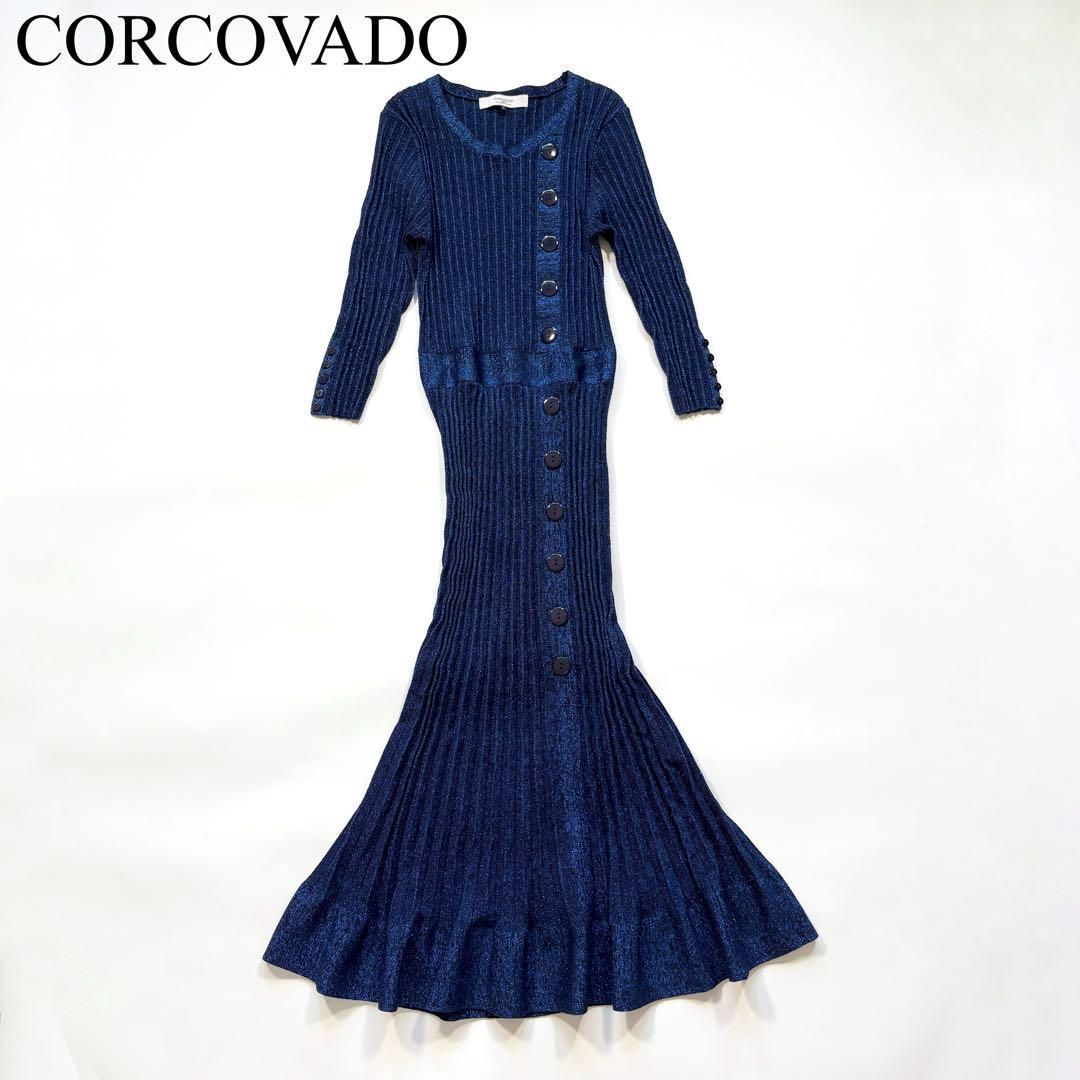 専用商品　CORCOVADO ロングワンピース CORCOVADO コルコバード ポロカドットロングワンピース ブラック