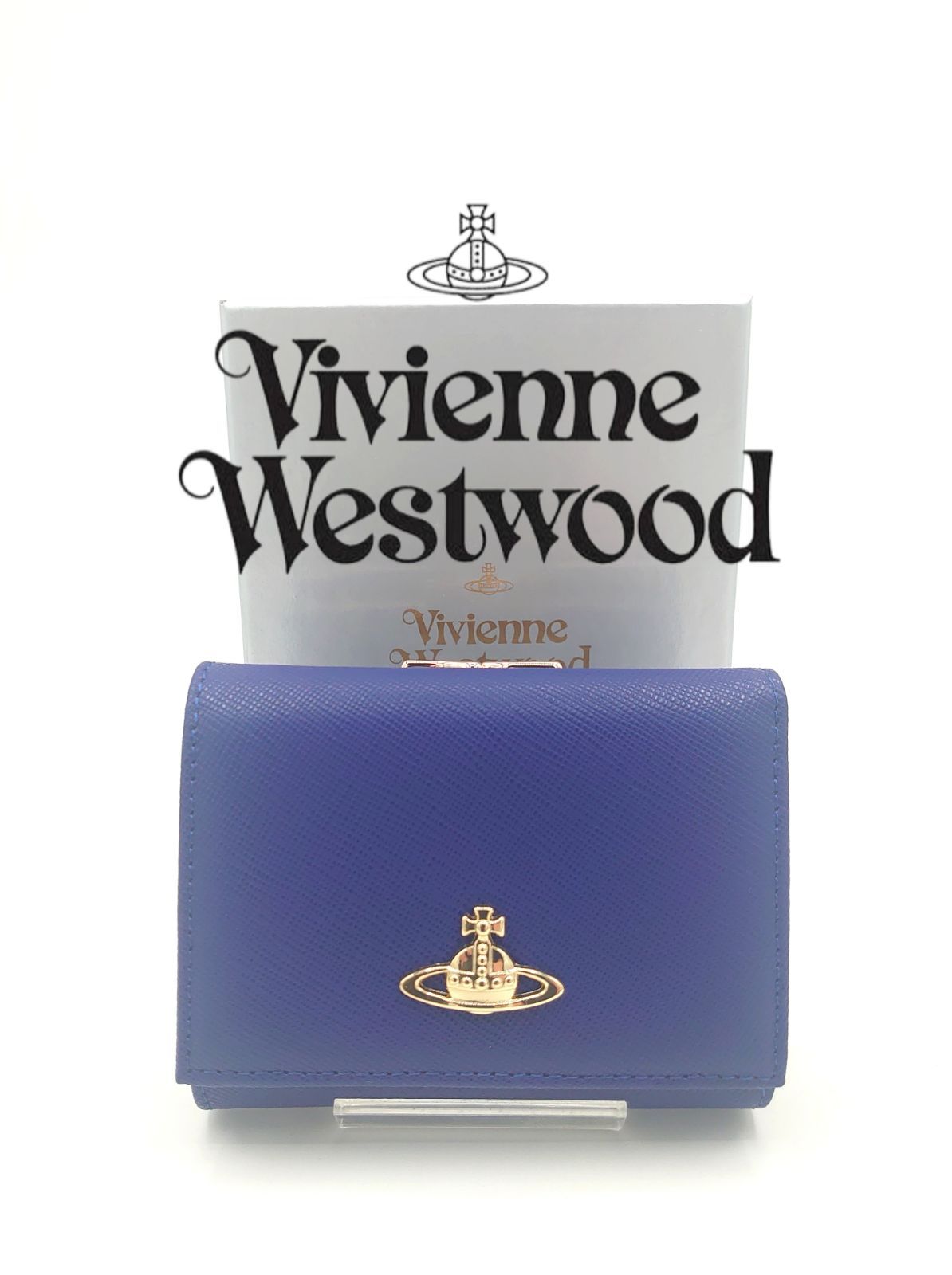 Vivienne Westwood ヴィヴィアン ウエストウッド 三つ折り財布 ブルー