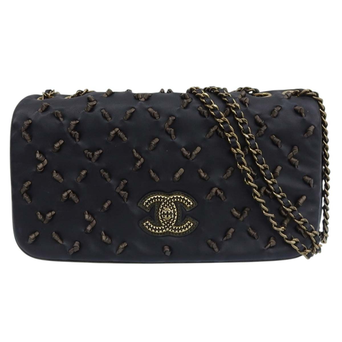 シャネル ココマーク ラムスキン ショルダーバッグ CHANEL シャネル マトラッセ ラムスキン ココマーク ワン