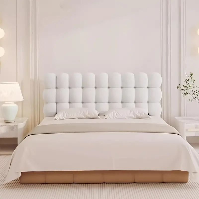 テディベッドバッククッション レストクッションダブル ぽこぽこ かわいい 韓国 ふわふわ 90x60x13cm ソフト低反発 北欧 耐摩耗性 耐久性 S