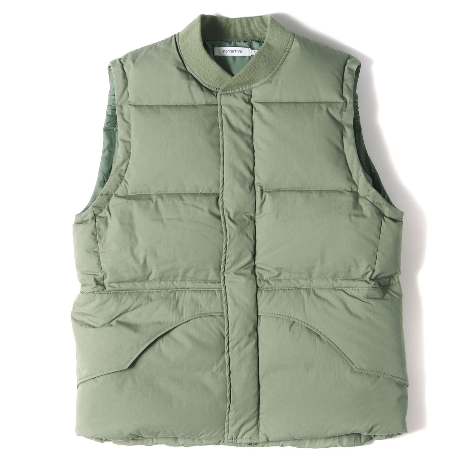 NONNATIVE ノンネイティブ ベスト サイズ:1 タイプライタークロス ハイカー ダウンベスト HIKER DOWN VEST C/N  TYPEWRITER 21SS オリーブ アウター ジャケット