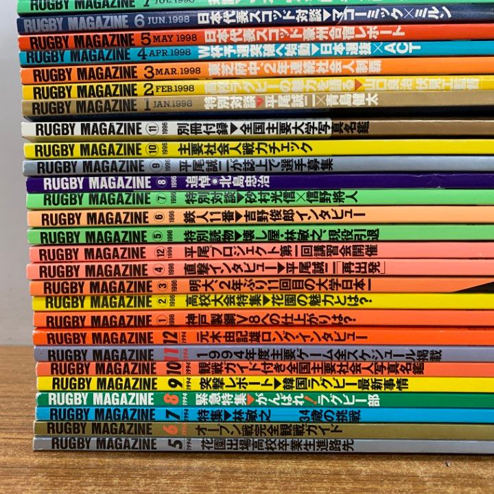 ラグビーマガジン 1988年1年分12冊 ラグビーマガジン 4月 ラグビーマガジン 1988年1年分12冊 ラグビーマガジン 4月