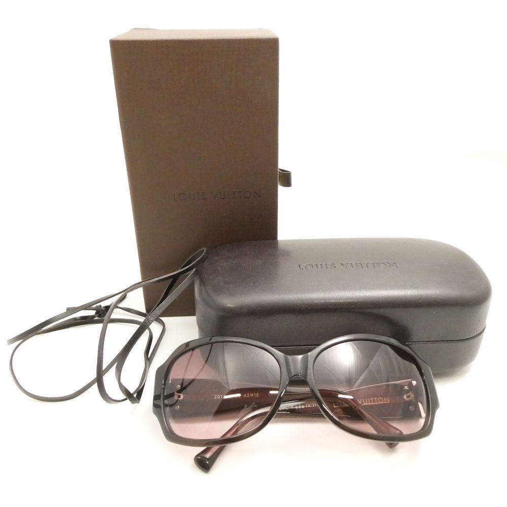LOUIS VUITTON ルイヴィトン Z0134E ウルスラ ストラス 度なしサングラス プラスチックフレーム 62□15 パープルレンズ ピンクラメ バタフライ AU3525