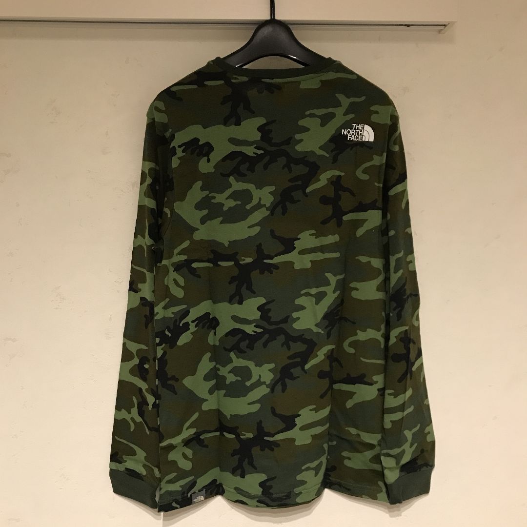 【ノースフェイス】中綿ベスト　迷彩　カモフラ　韓国限定　モスグリーンA３ 即日発送 新品 未使用 海外限定 ノースフェイス メッシュベスト