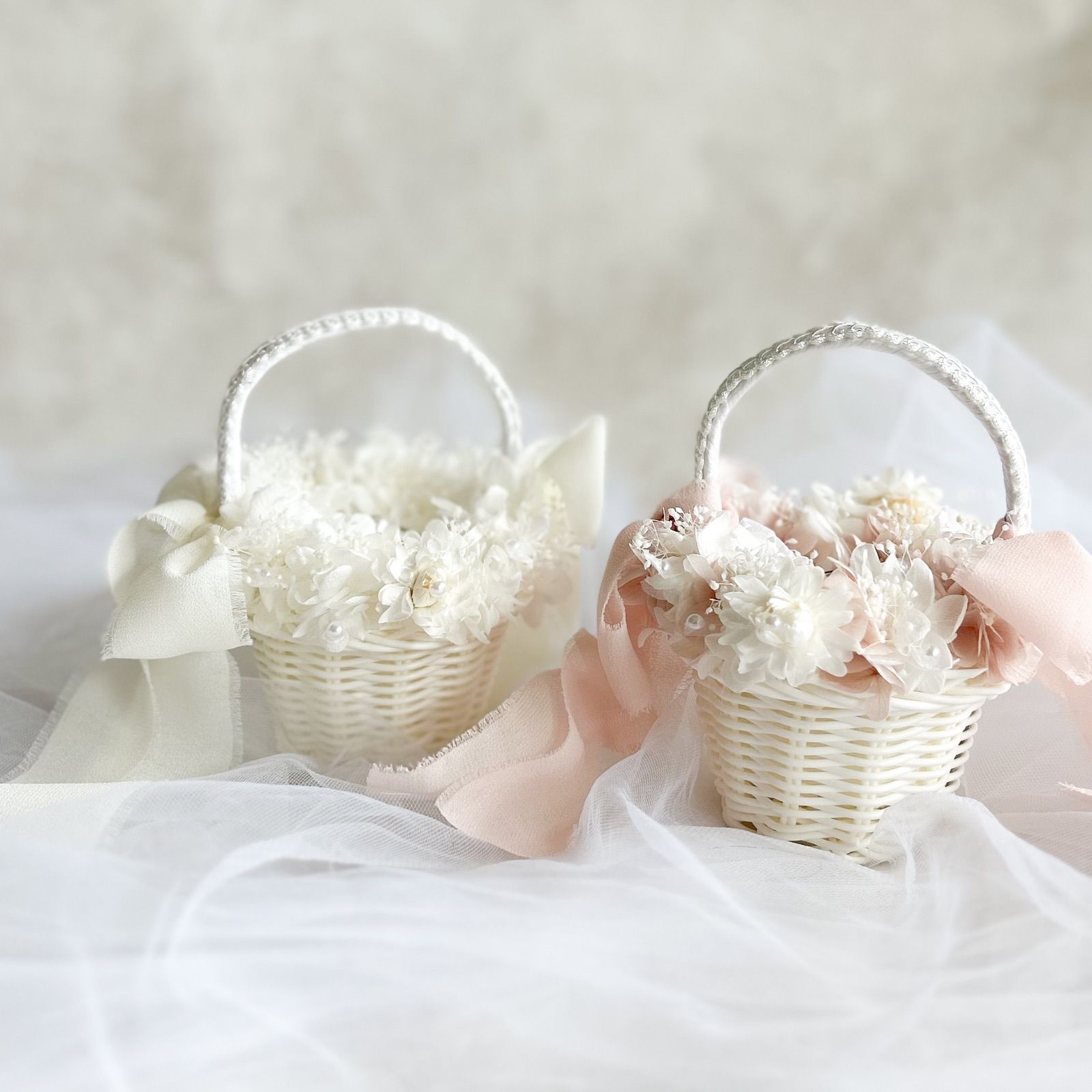 2人で運べる 2個セット リングガール リングピロー リングボーイ 結婚 