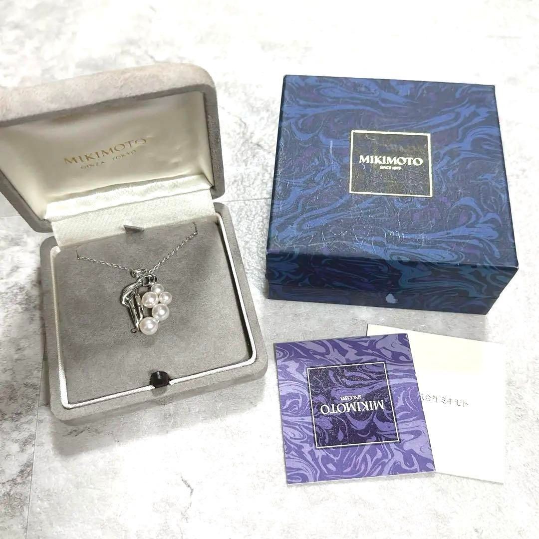 レディース 美品 MIKIMOTO ミキモト ネックレス パール SV 箱あり 高級