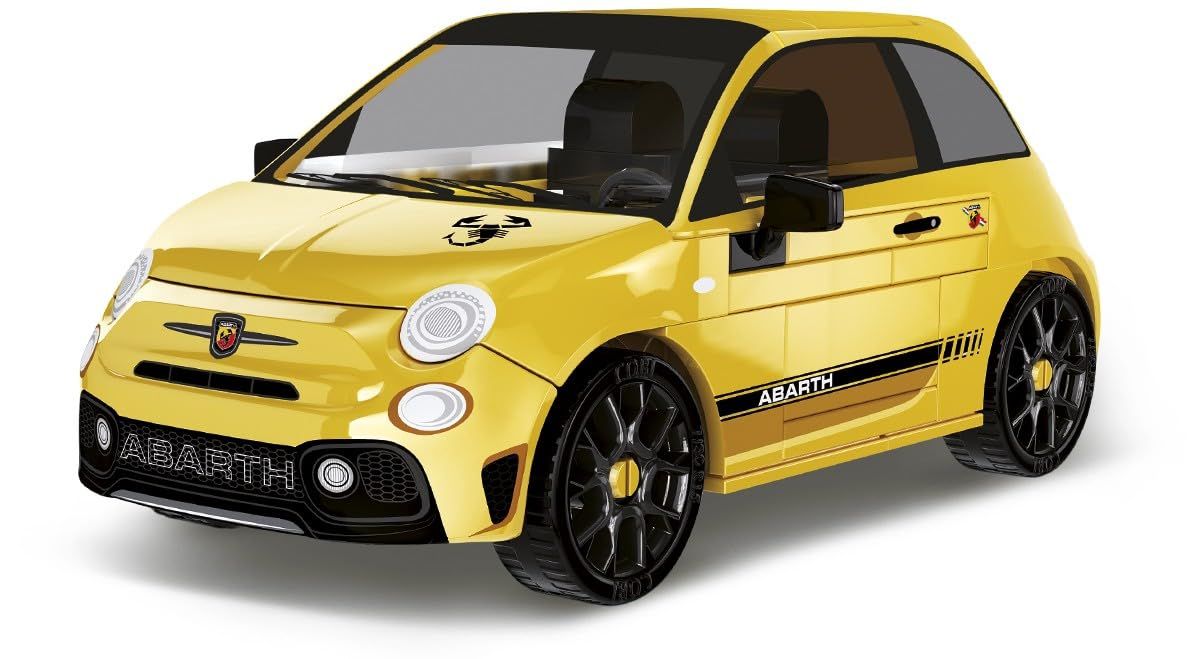 COBI アバルト ABARTH 595 ブロック 1/35 (イエロー) 71ピース レゴに互換【MADE IN EU】24601 