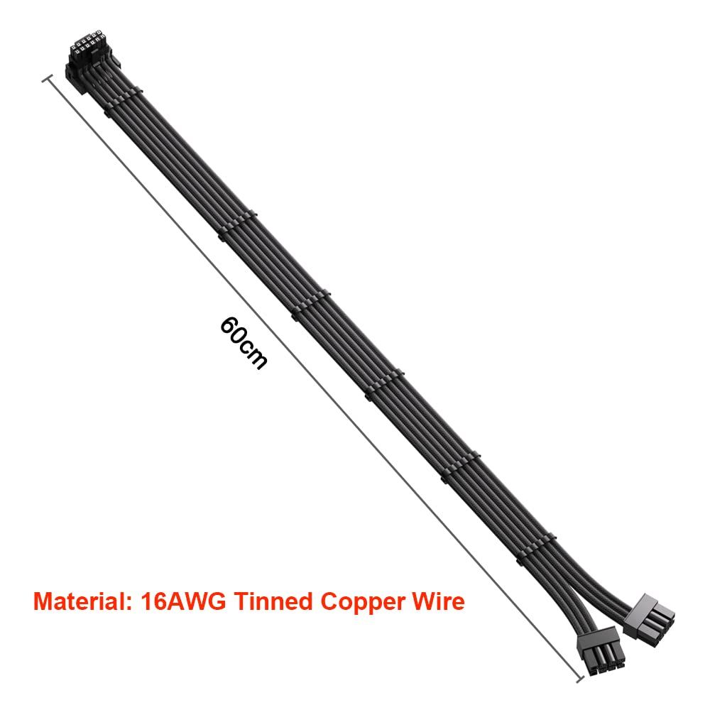 Corsair用 12VHPWR 90度アダプター PCI-e ケーブル CORSAIR 12+4ピン