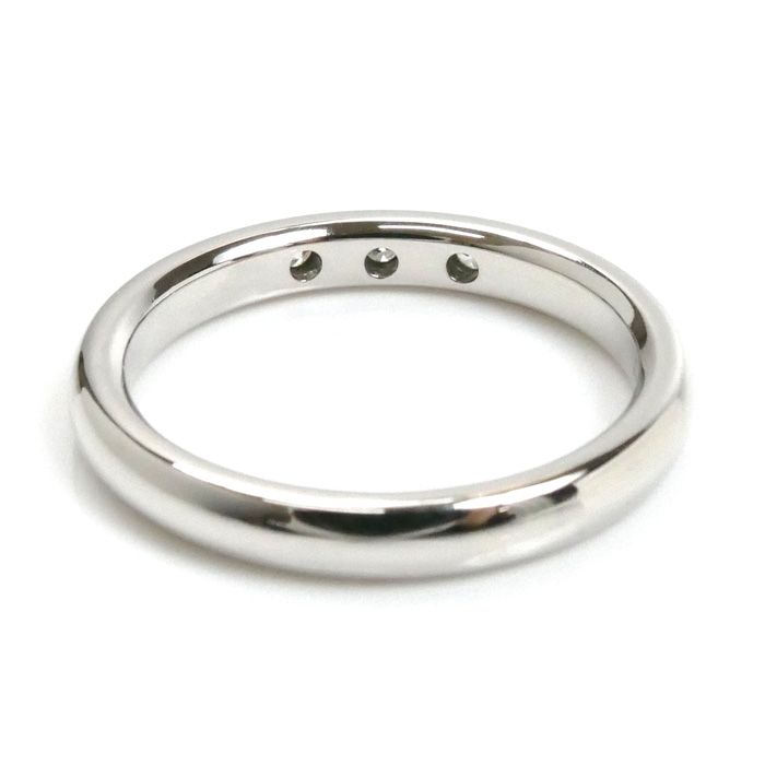 TIFFANY&Co. ティファニー Pt950プラチナ スタッキングバンド 3Pダイヤ  