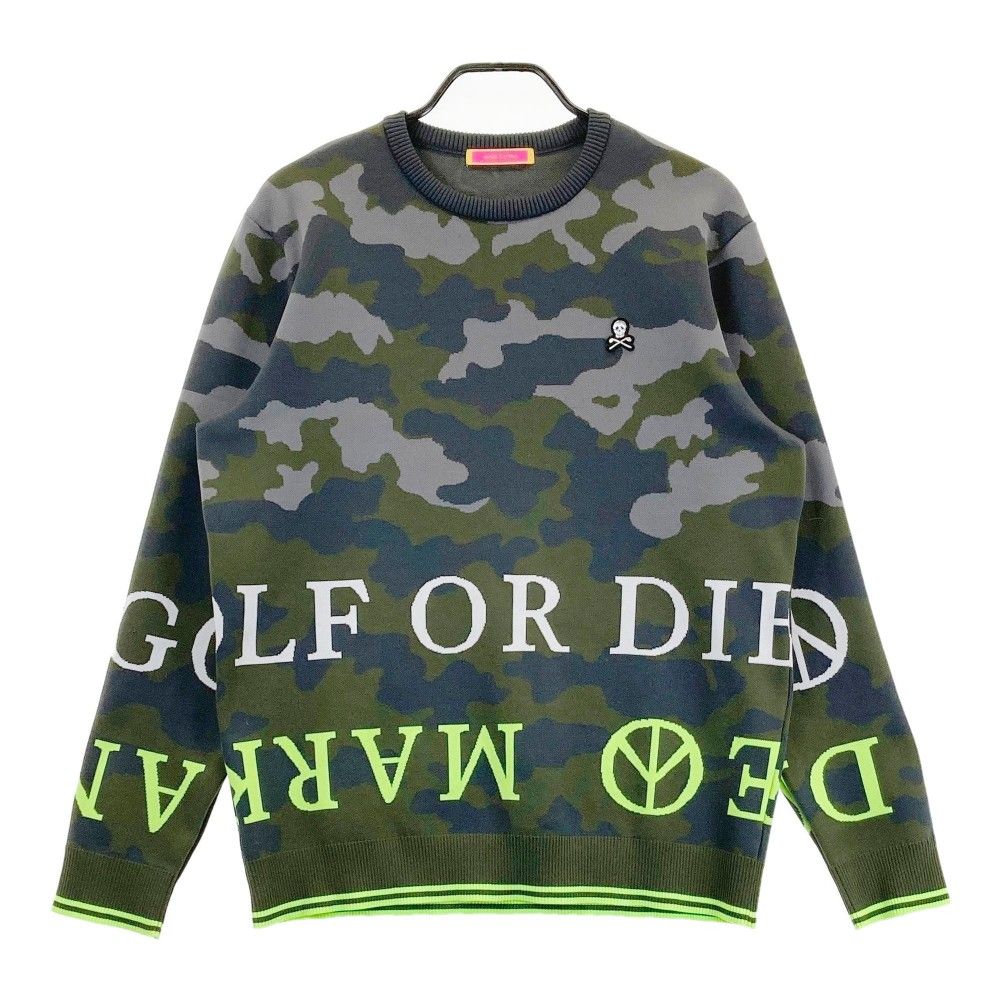 マークアンドロナ MARK&LONA 迷彩 カモフラ セーター GOLF ゴルフ マーク＆ロナ メンズ カモフラ セーター MARK&LONA マークアンドロナ
