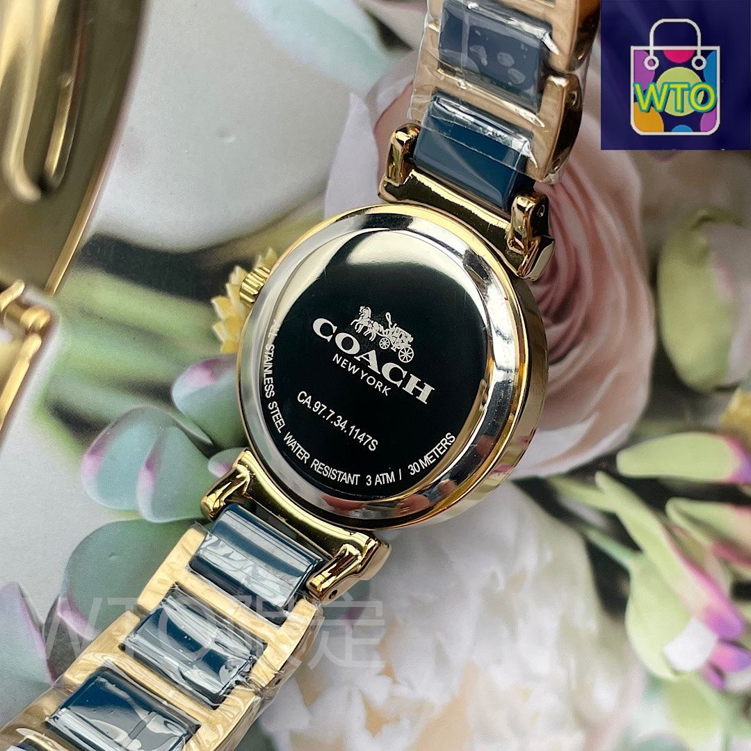 コーチ coach 腕時計 美品 COACH コーチ レディース腕時計 30mm｜セラミックベルト