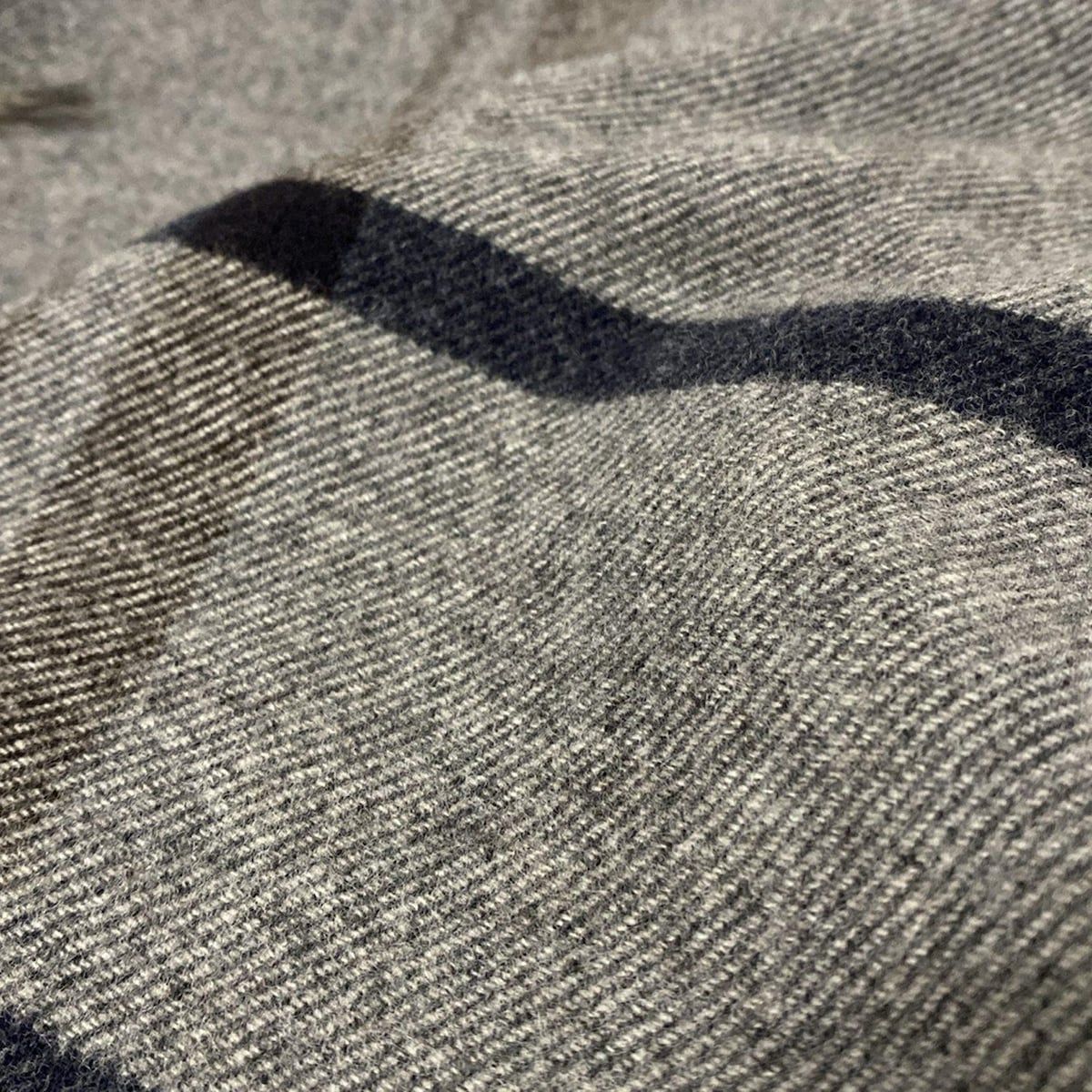 ジユウク ポンチョ サイズF レディース - グレー×ダークネイビー×ダークブラウン チャイニーズラクーン チェック柄 秋 冬 GULLKHAN_COM