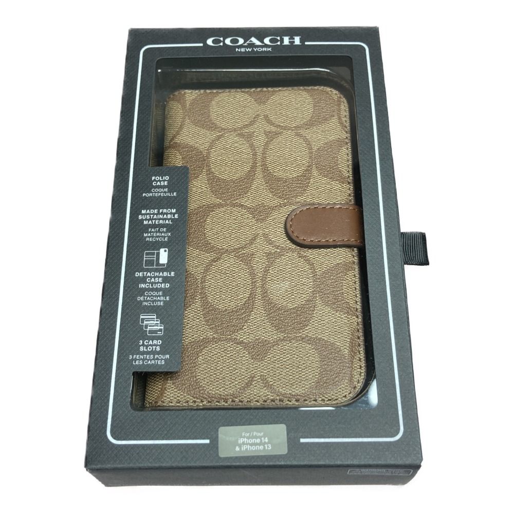 ◎◎COACH コーチ スマホケース 手帳型 iPhone13/14対応 - なんでも