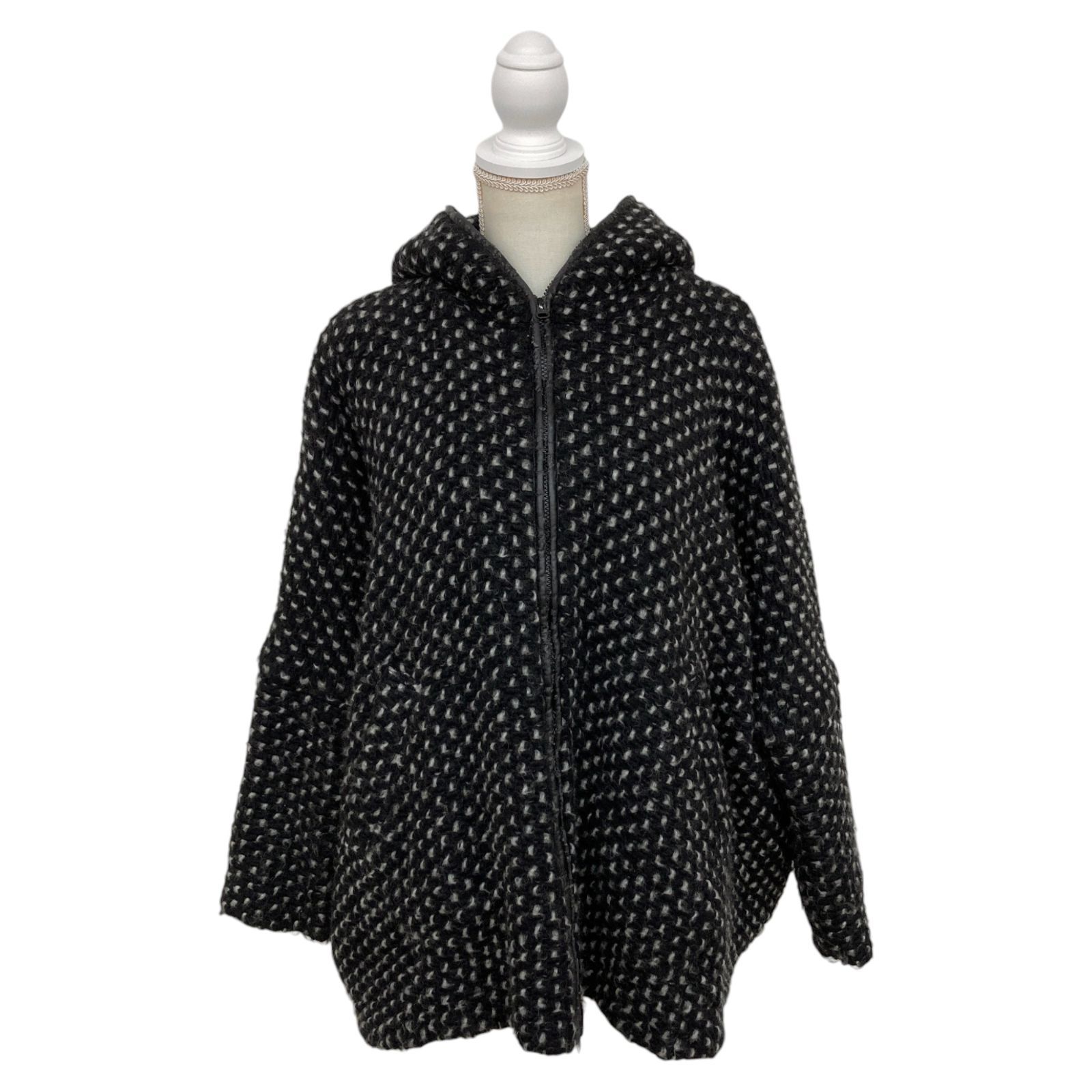 黒×白 ポンチョ