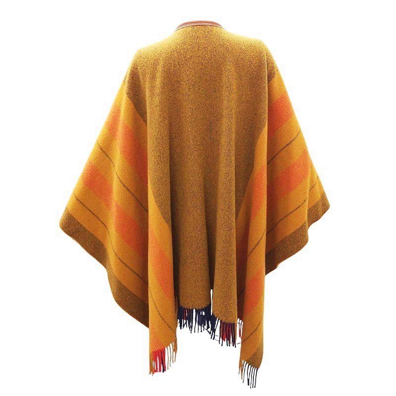 美品★HERMES エルメス ロカバール カシミア混 ウールポンチョ ケープ エルメス ポンチョ コピー ロカバール ウールカシミア 22022503