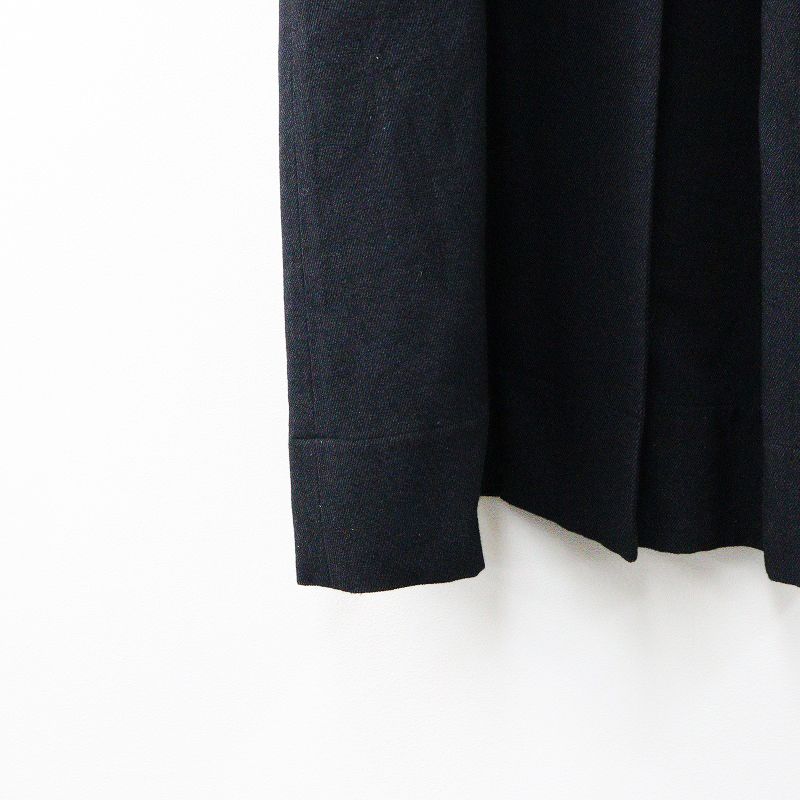 ハツトキ hatsutoki ウール スタンドカラー ロングコート 0/ネイビー  