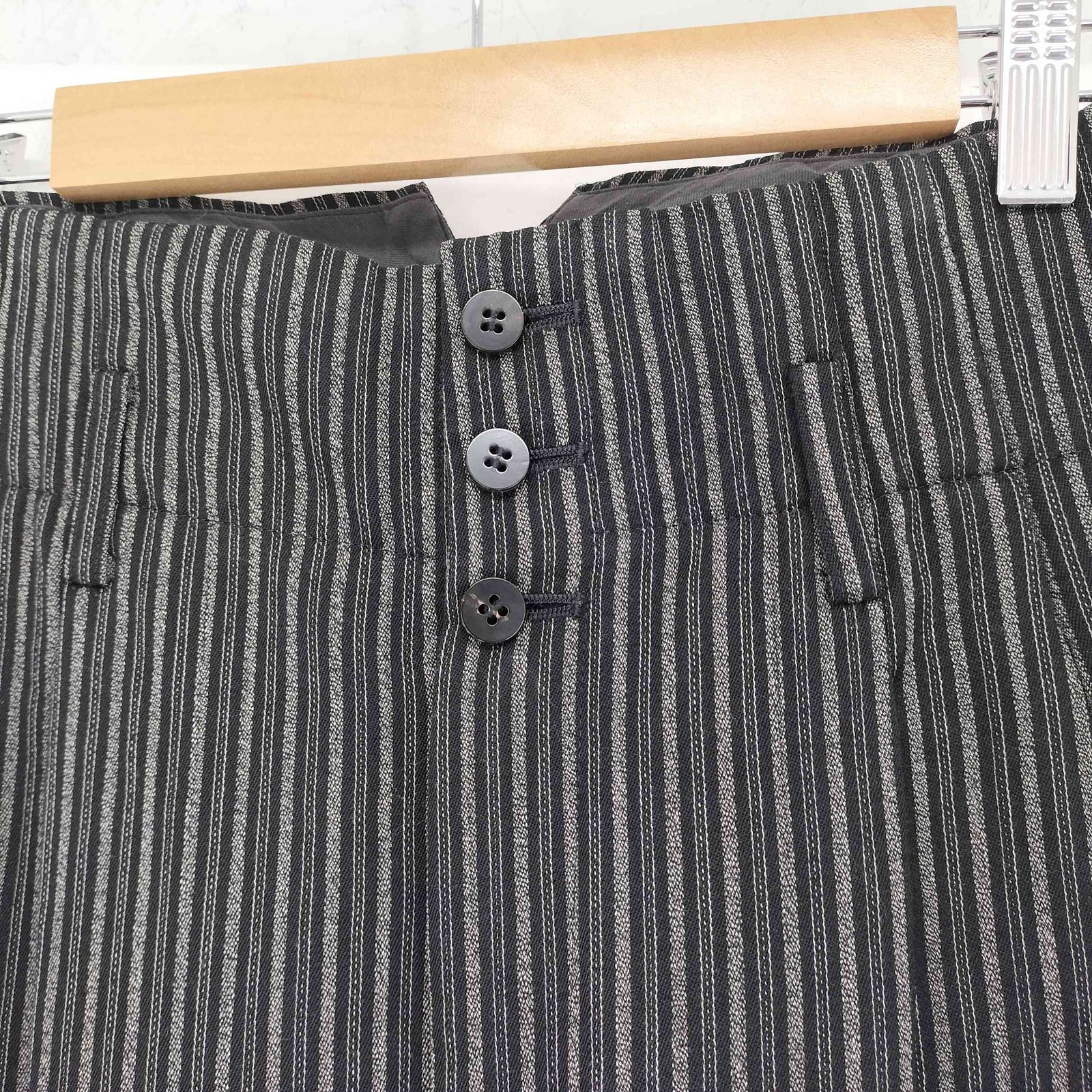 トリココムデギャルソン tricot COMME des GARCONS AD表記無 ストライプ ウールワイドパンツ レディース JPN M DECORATOM_COM_BR