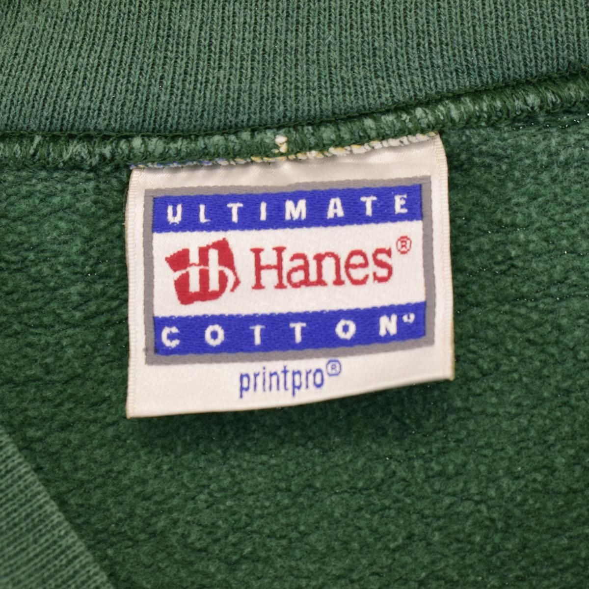 90年代 ヘインズ Hanes ULTIMATE COTTON プリントスウェットシャツ トレーナー メンズXL ヴィンテージ /eaa372254