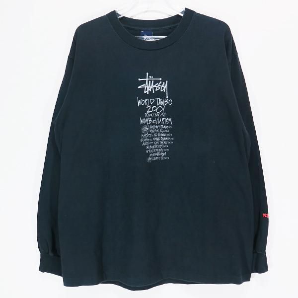 STUSSY ステューシー WORLD TRIBE 2001 L/S TEE ワールド