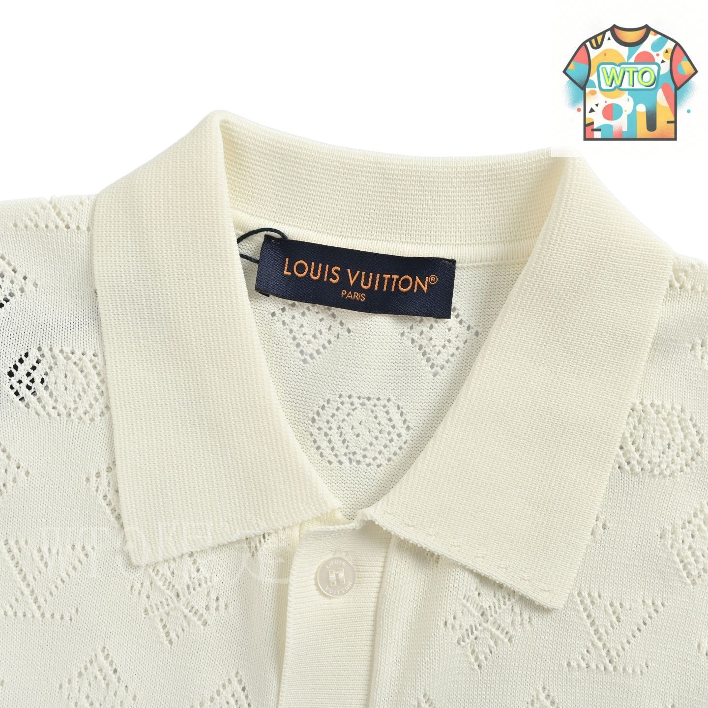 【クラシカルな装いに】Louis Vuitton ジャカードオーバーシャツ louis-vuitton-embroidered-