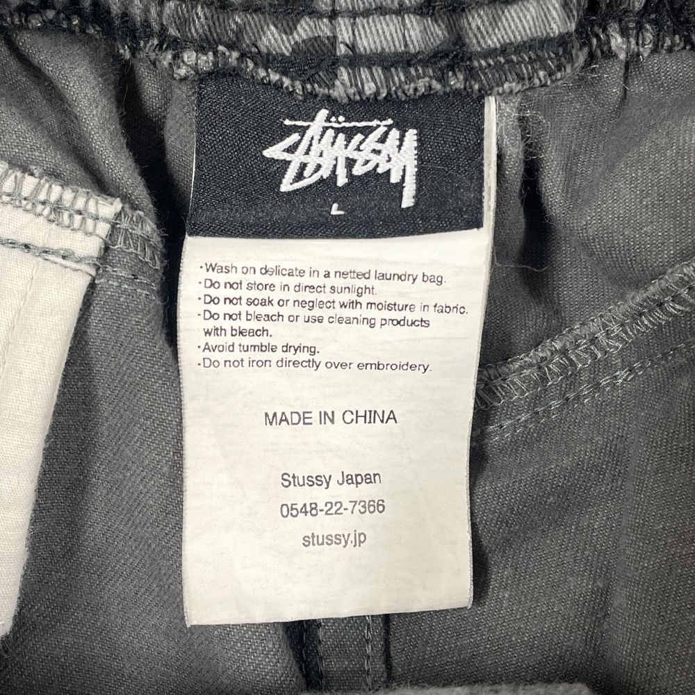 1回着 STUSSY ステューシー レオパード ショーツ サイズL STUSSY ステューシー レオパード イージー ショーツ グレー