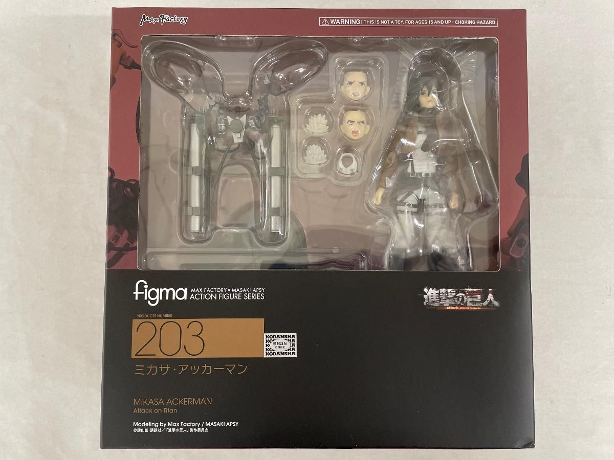 月です figma 進撃の巨人　ミカサ・アッカーマン　203 レビュー】 マックスファクトリー figma 203 ミカサ