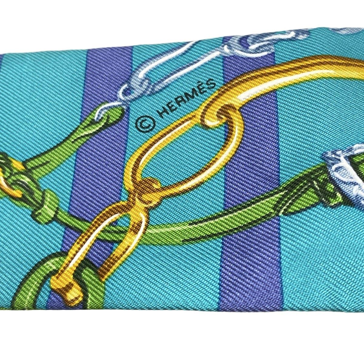 HERMES Twilly de Gala Applis ネイビー/マルチカラー HERMES Twilly de Gala Applis ネイビー/マルチカラー
